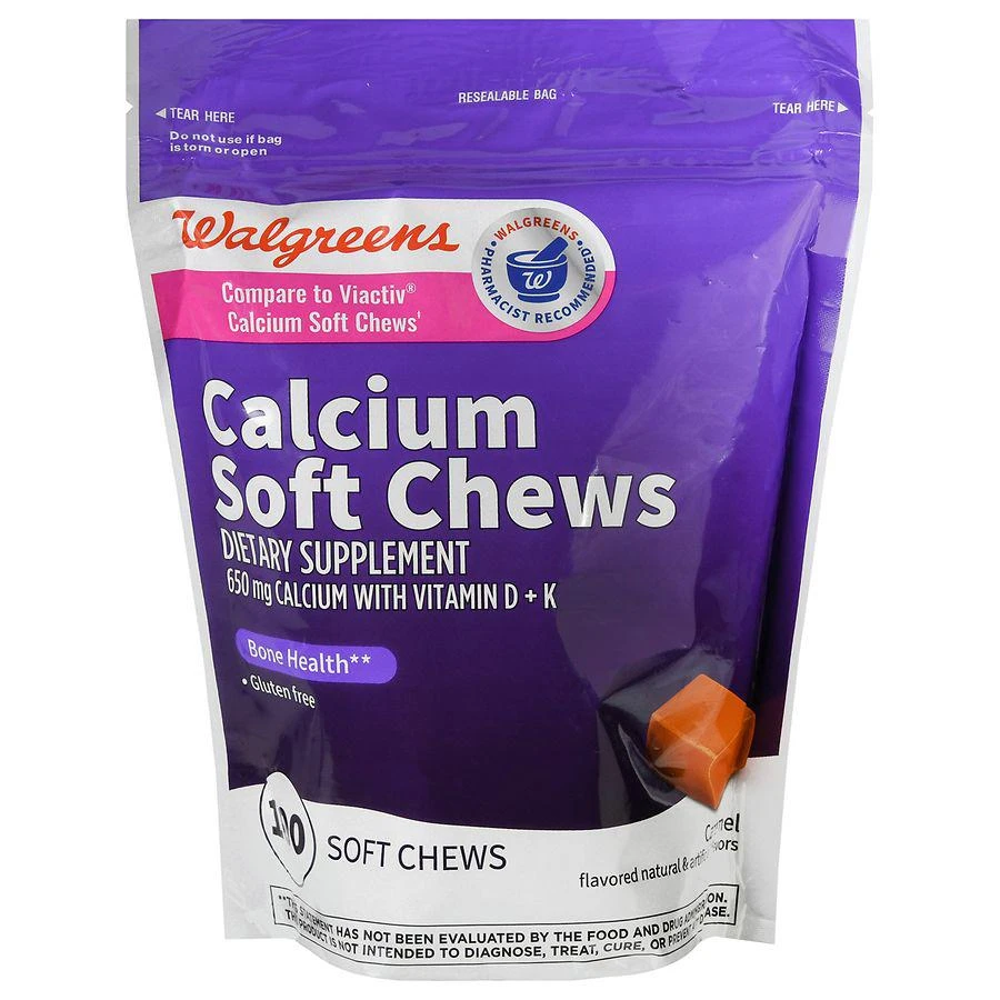 商品Walgreens|Calcium Soft Chews (100 days),价格¥100,第1张图片