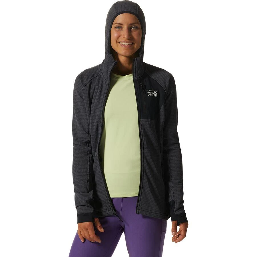 商品Mountain Hardwear|Polartec Power Grid Full-Zip Hooded Jacket  - Women's,价格¥900,第2张图片详细描述