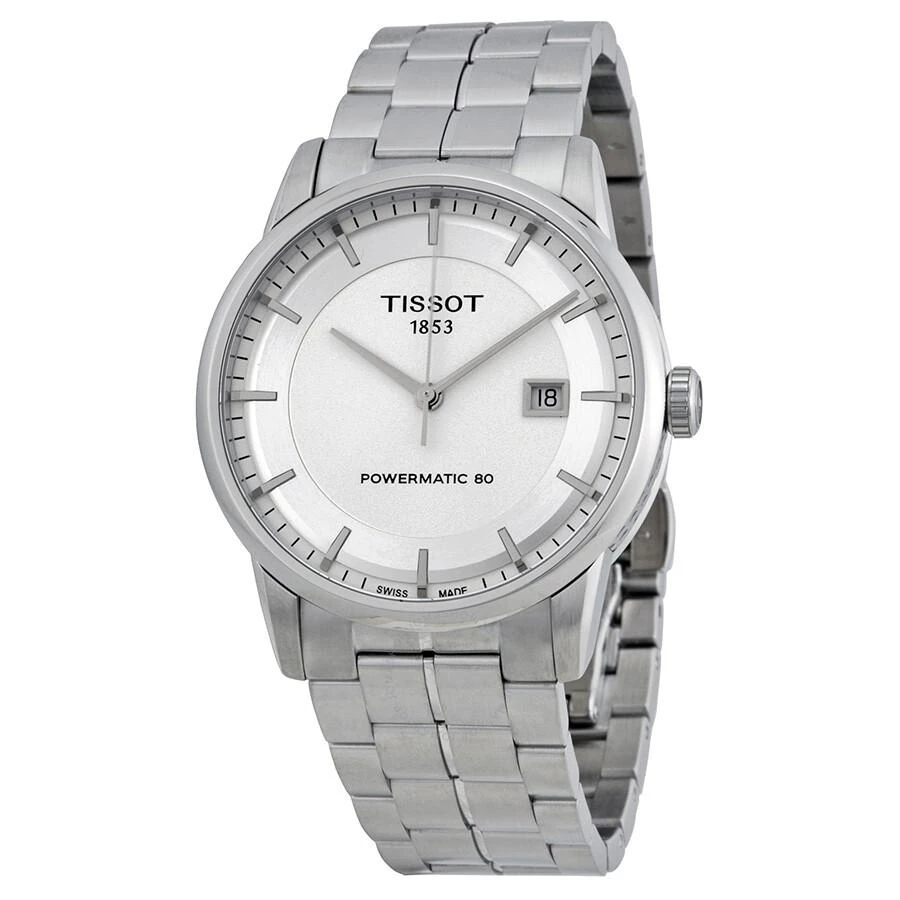 商品Tissot|Luxury Powermatic 80 Silver Dial Men's Watch T0864071103100,价格¥4298,第1张图片