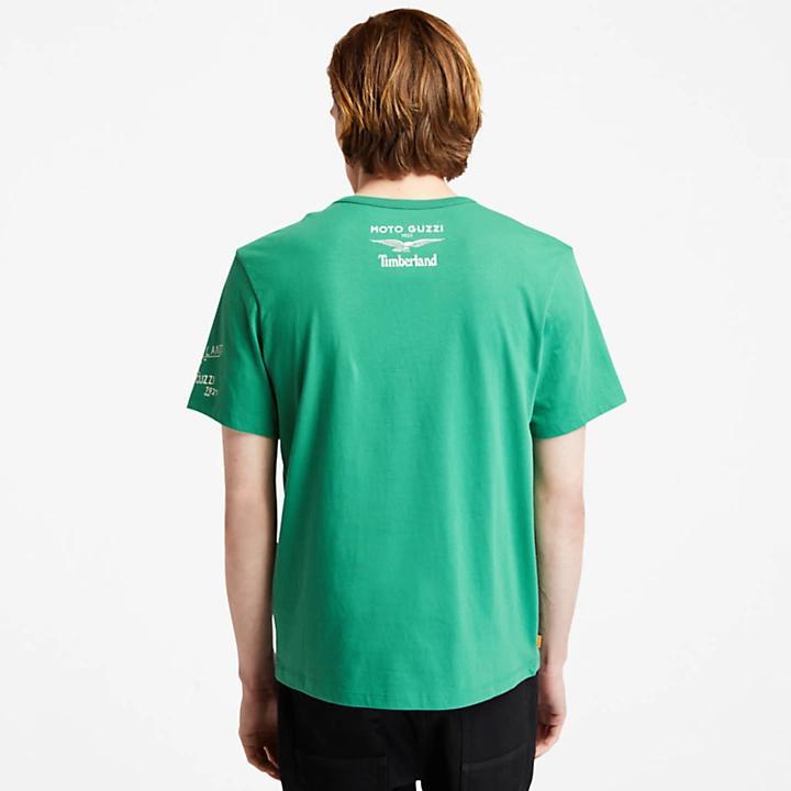 商品Timberland|Moto Guzzi x Timberland® Photo T-shirt for Men in Green,价格¥209,第4张图片详细描述