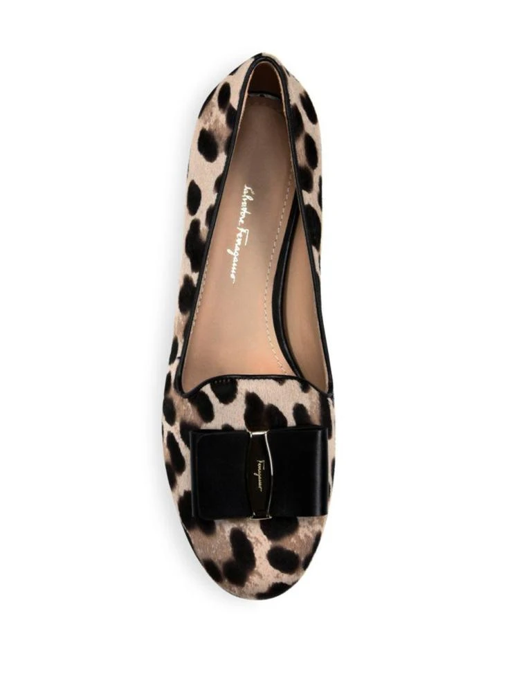 商品Salvatore Ferragamo|Aosta Leopard-Print Calf Hair Loafers,价格¥3462,第4张图片详细描述