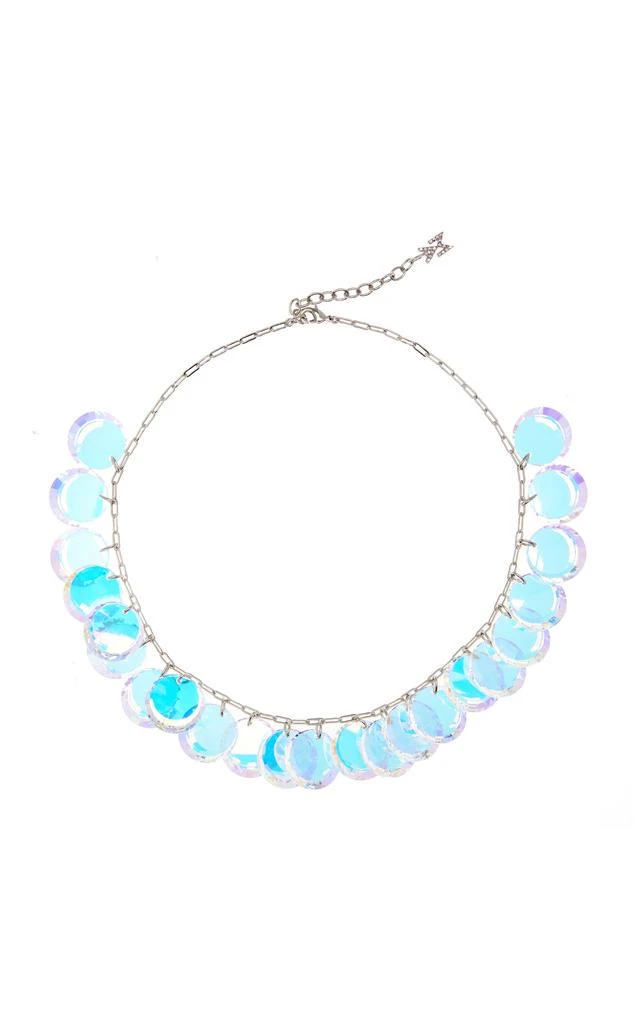 商品Amina Muaddi|Amina Muaddi - Tina Crystal Choker - Silver - OS - Moda Operandi - Gifts For Her,价格¥1358,第1张图片