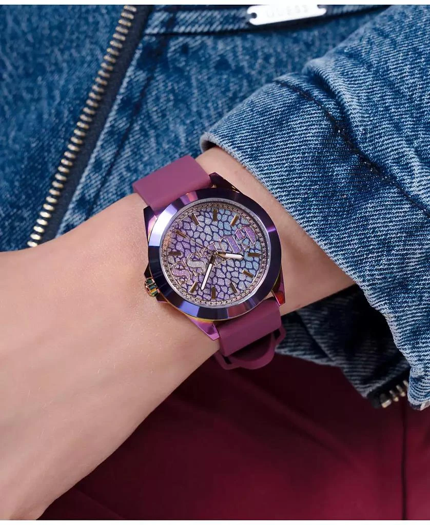 Women's Analog Purple Silicone Watch 36mm 商品