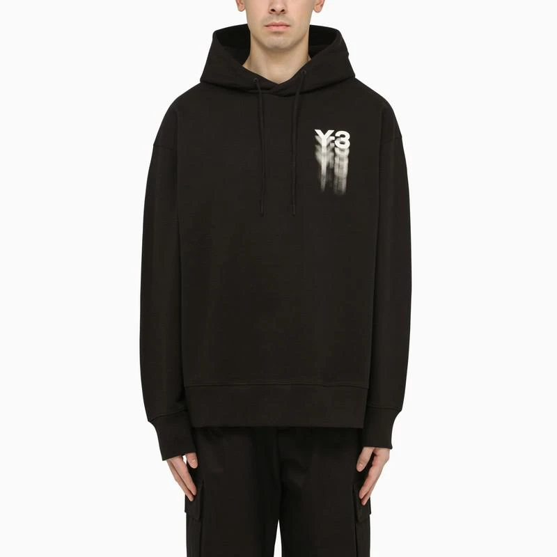 商品Y-3|Black hoodie with logo blurs,价格¥2072,第1张图片