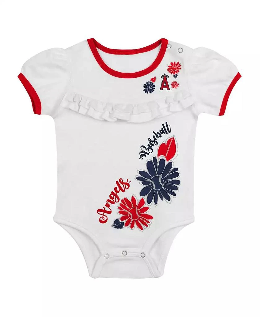 商品Outerstuff|Baby Boys and Girls 3-Piece White Los Angeles Angels Sweet Catcher Headband Skirt Set,价格¥280,第2张图片详细描述
