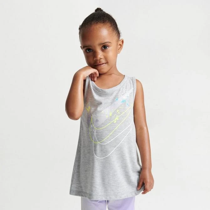 商品NIKE|Girls' Toddler Nike Just DIY It Tank and Bike Shorts Set,价格¥76,第3张图片详细描述