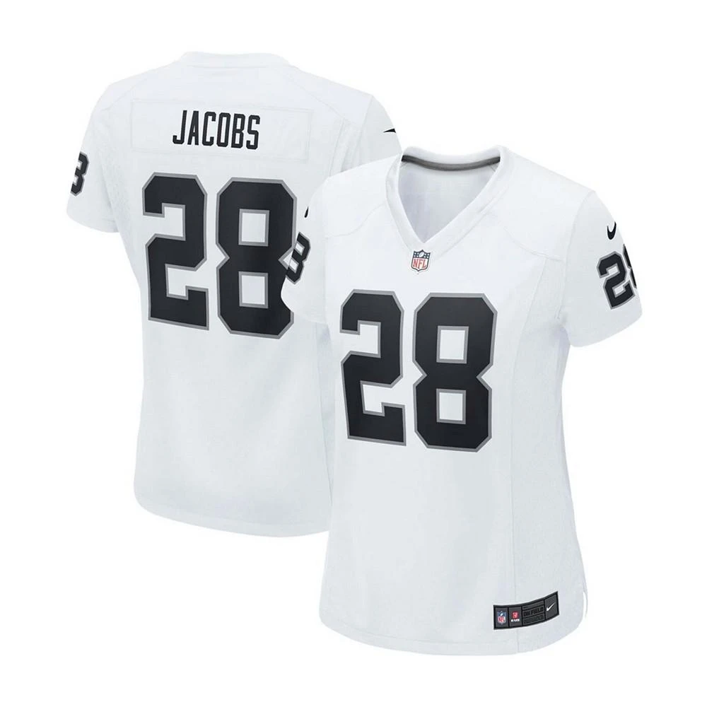 Nike Women's Josh Jacobs White Las Vegas Raiders Player Game Team Jersey 1