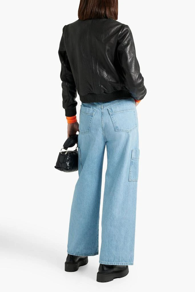商品Muubaa|Leather bomber jacket,价格¥2228,第3张图片详细描述