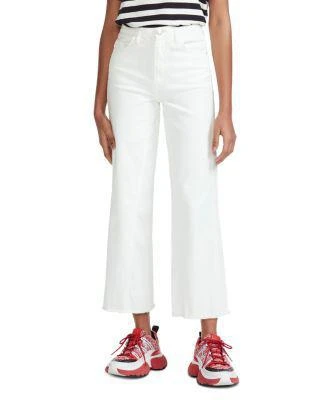 商品Maje|Pamier High Rise Ankle Jeans in White,价格¥983,第1张图片