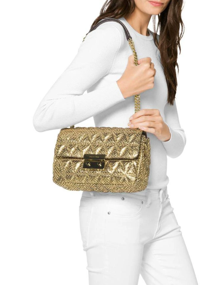 商品Michael Kors|Sloan Quilted 真皮单肩包,价格¥807,第4张图片详细描述
