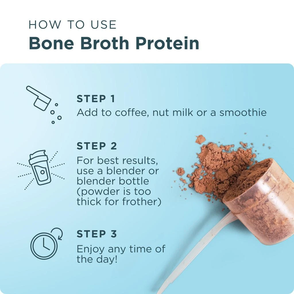 商品Ancient Nutrition|Bone Broth Protein | Powder Chocolate (20 Servings) - Podcast Offer,价格¥1085,第5张图片详细描述