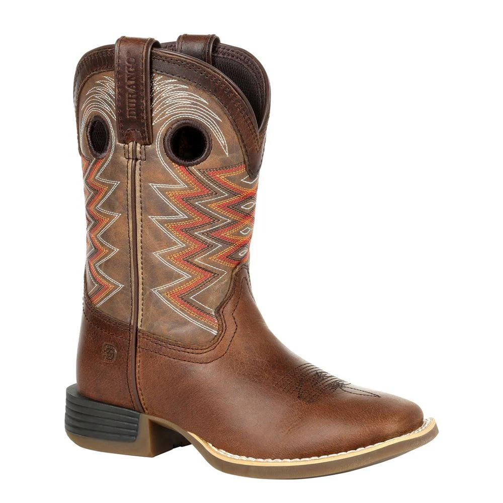 商品Durango|Lil' Rebel Pro Tiger Eye Square Toe Cowboy Boots (Big Kid),价格¥708,第2张图片详细描述