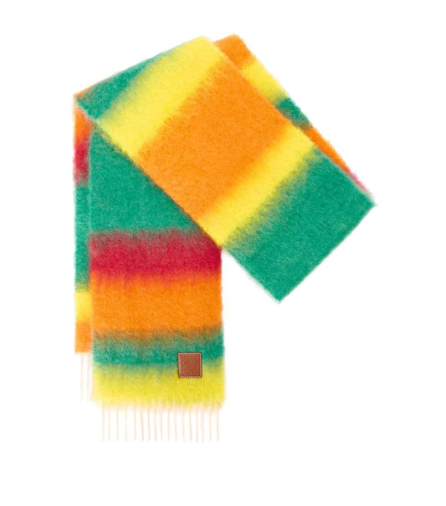 商品Loewe|Mohair-Wool Striped Scarf,价格¥2854,第1张图片