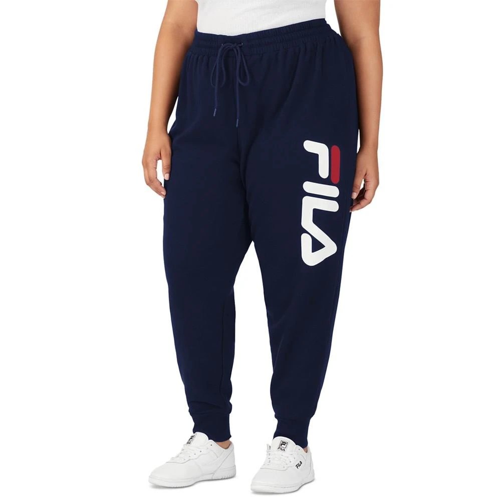 商品Fila|Plus Size Stand Graphic Drawstring-Waist Jogger Pants,价格¥127,第1张图片