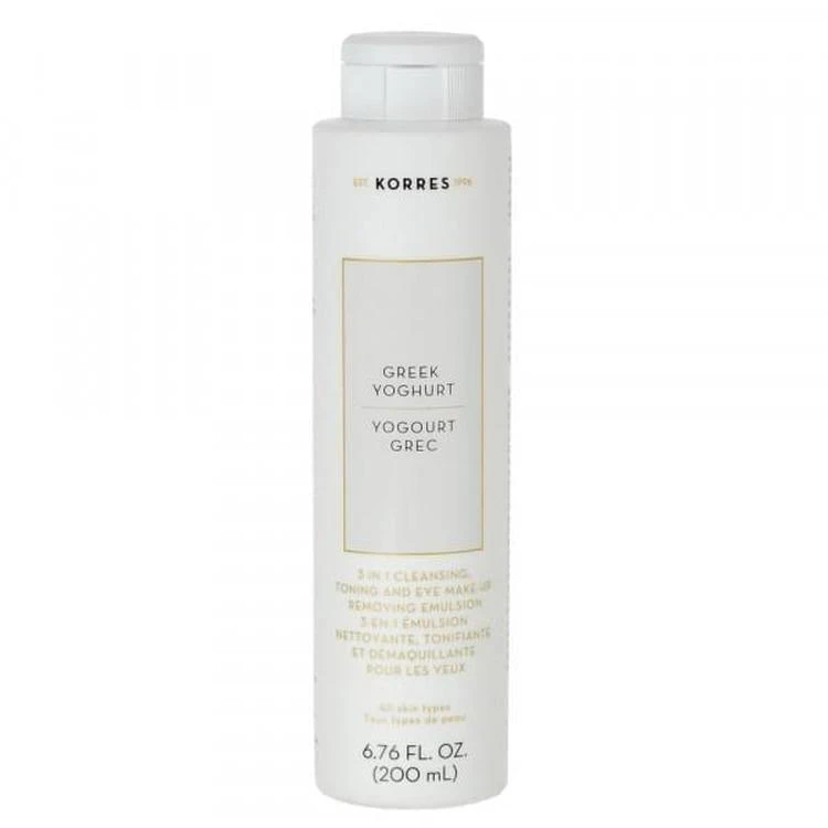 商品KORRES|Greek Yoghurt 3 in 1 Cleansing, Toning and Eye Make-up Removing Emulsion,价格¥179,第1张图片