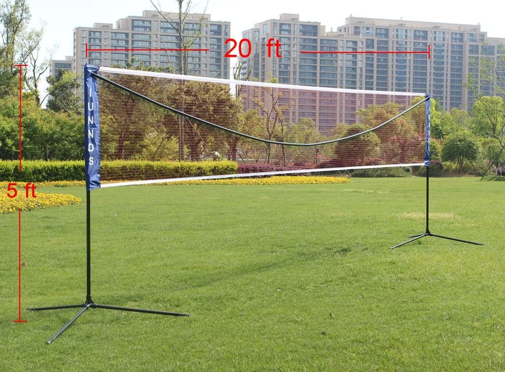 商品Streamdale Furniture|Streamdale Portable Large Volleyball Badminton Tennis Net with Carrying Bag Stand/Frame 20FT,价格¥970,第2张图片详细描述