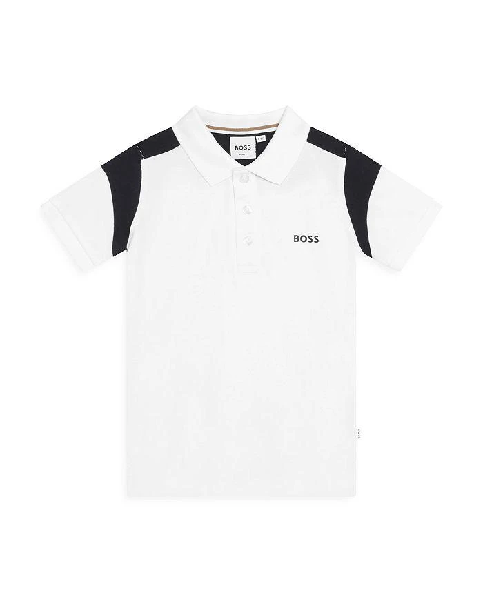 商品Hugo Boss|Boys' Short Sleeve Polo - Big Kid,价格¥427,第1张图片