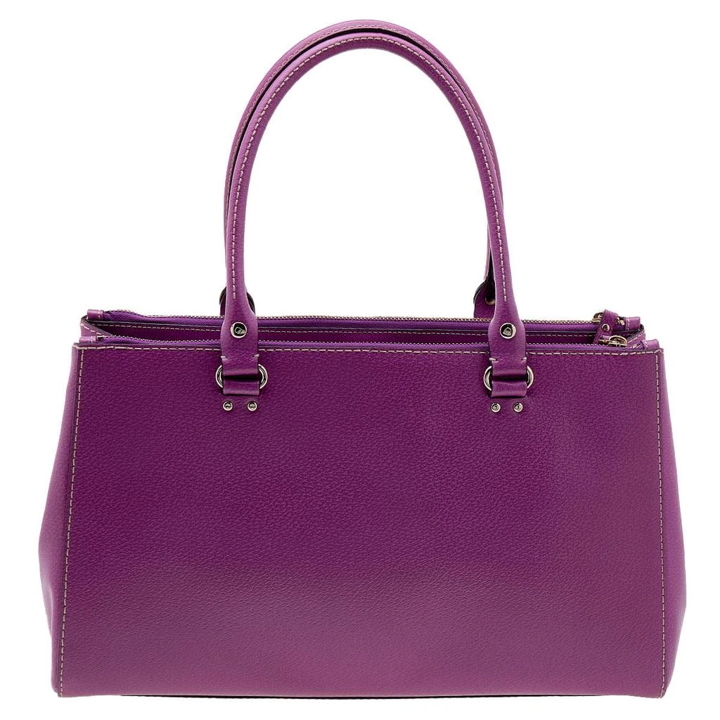 商品[二手商品] Kate Spade|Kate Spade Fuchsia Leather Double Zip Tote,价格¥928,第4张图片详细描述