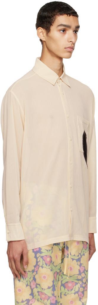 商品Jacquemus|Off-White Le Papier 'La Chemise Pera' Shirt,价格¥3839,第4张图片详细描述