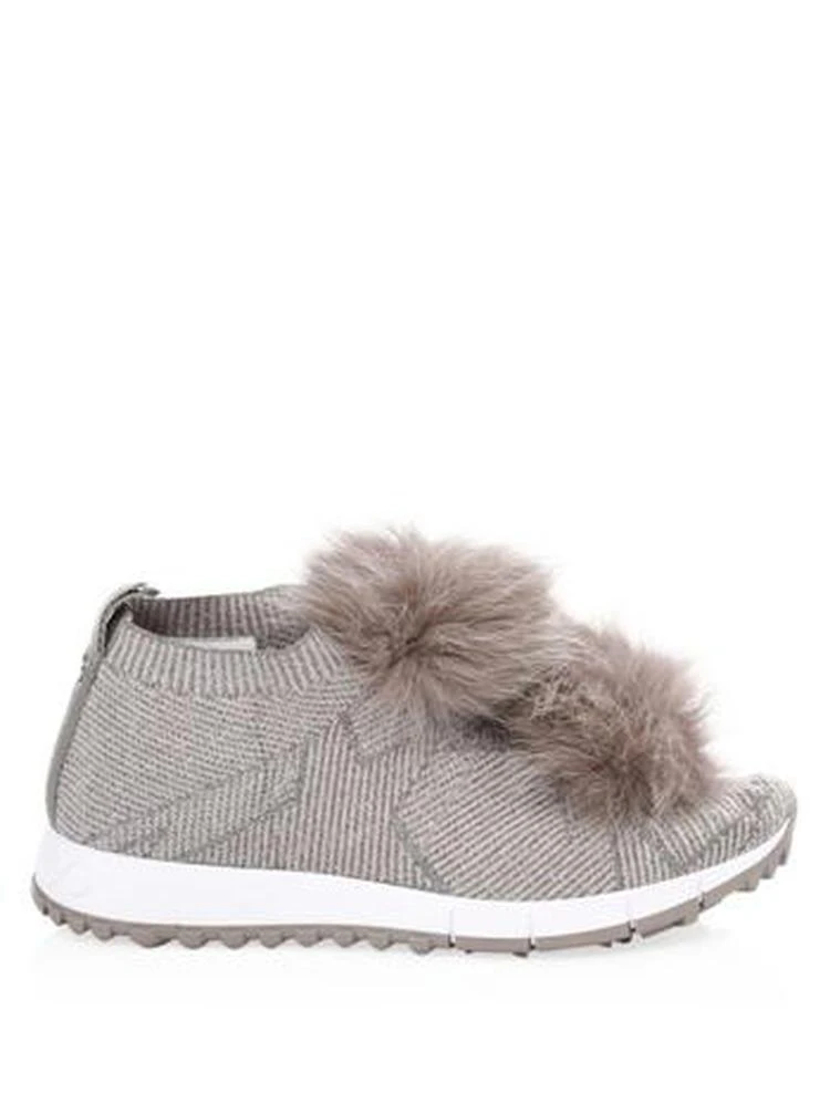 商品Jimmy Choo|Jimmy Choo - Norway Fur Pom Pom Runners,价格¥2624,第5张图片详细描述