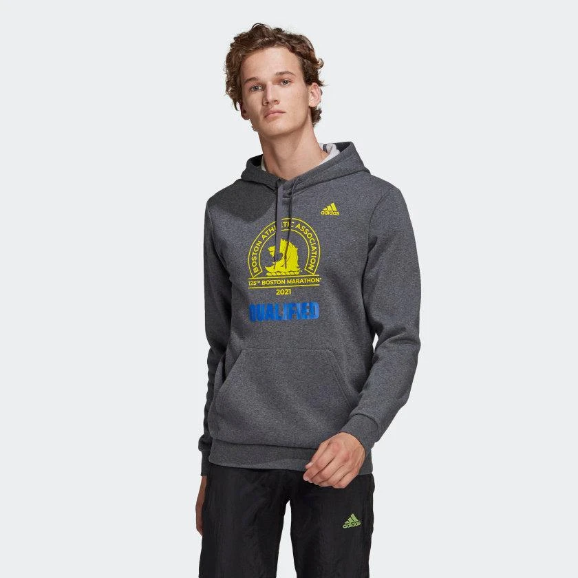 商品Adidas|Men's adidas Boston Marathon Qualified Hoodie,价格¥257,第2张图片详细描述