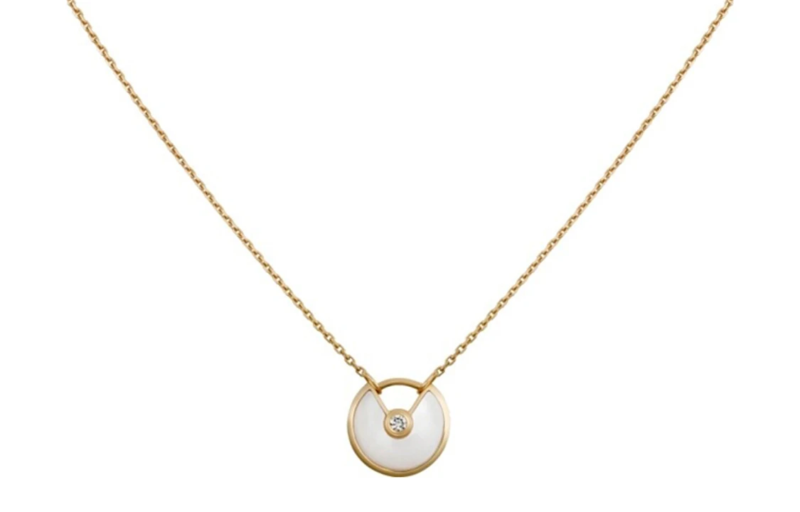 商品[国内直发] Cartier|CARTIER卡地亚 Amulette de 系列 气质时尚轻奢 超小号款 18K金 项链 女款 金色,价格¥12730,第4张图片详细描述