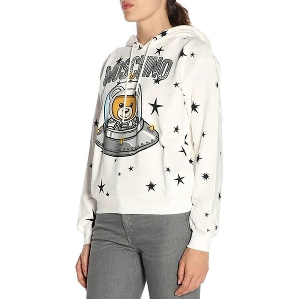 MOSCHINO 白色女士卫衣/帽衫 DV1702-5427-1002 商品