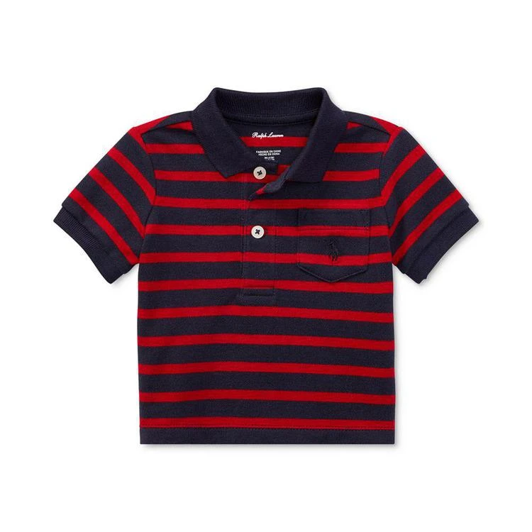 商品Ralph Lauren|Ralph Lauren Striped Cotton Polo, Baby Boys,价格¥132,第1张图片
