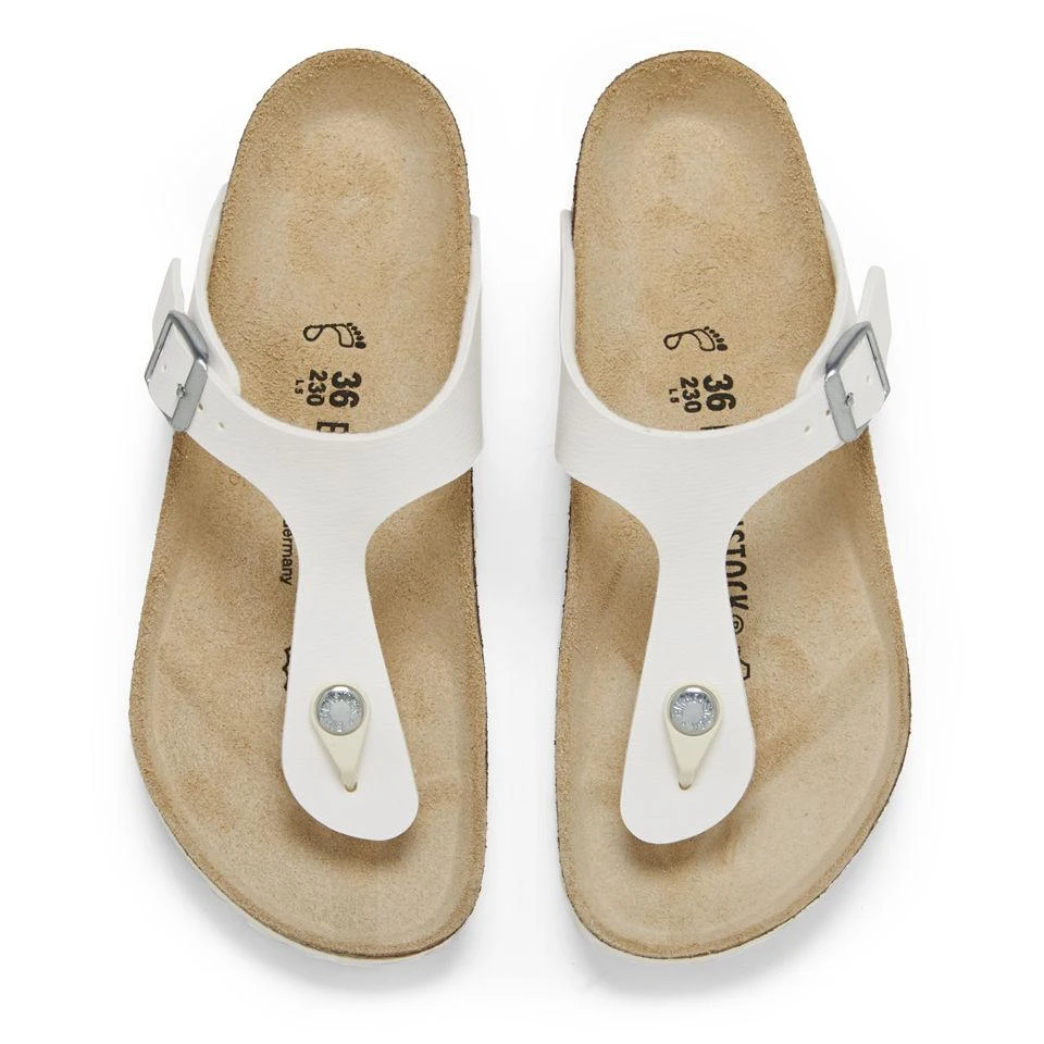 商品Birkenstock|BIRKENSTOCK WOMEN'S GIZEH TOE-POST SANDALS - WHITE,价格¥555,第2张图片详细描述