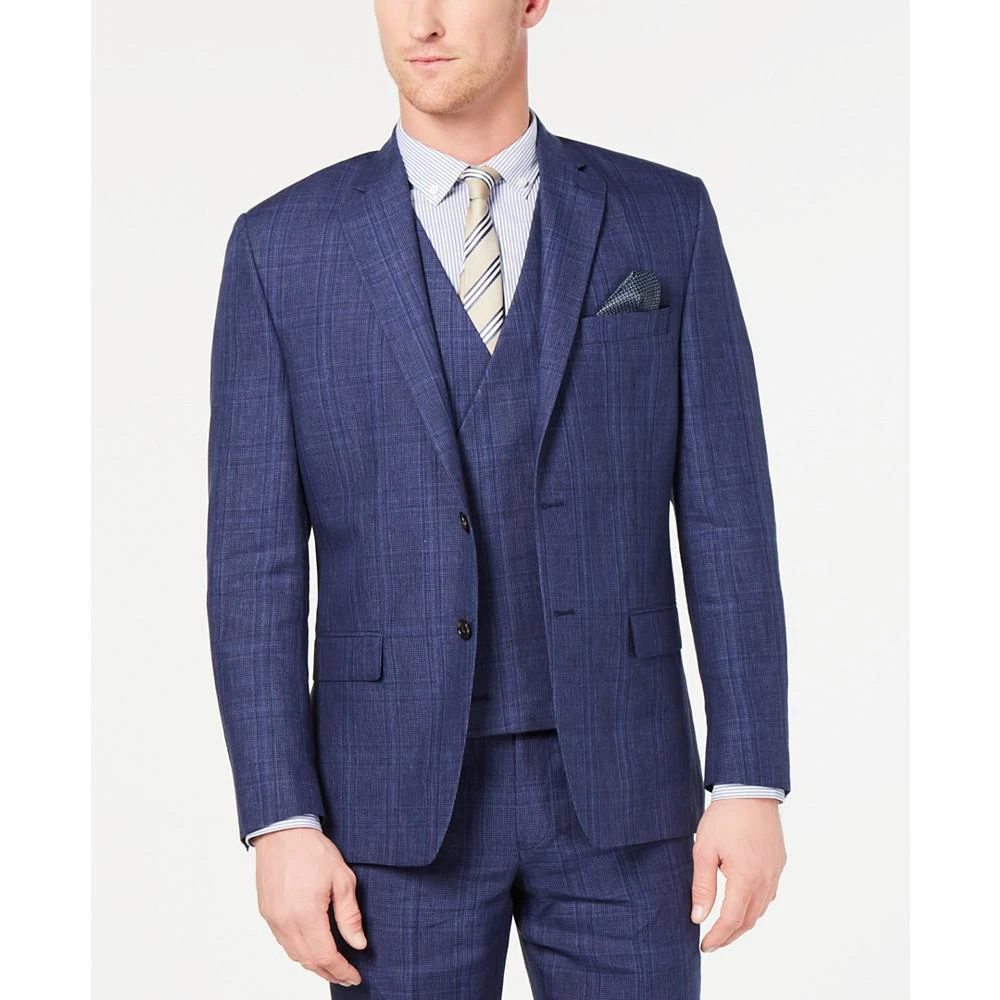 商品Ralph Lauren|Men's Classic-Fit UltraFlex Stretch Blue Plaid Suit Jacket,价格¥298,第1张图片