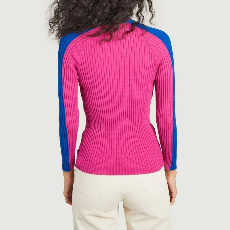 商品BOBO CHOSES|ribbed knit sweater  Fuschia  Bobo Choses,价格¥915,第3张图片详细描述