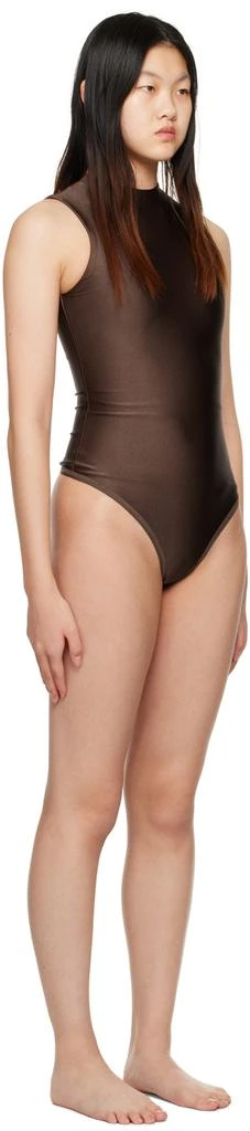 商品SKIMS|Brown Disco Sleeveless Bodysuit,价格¥807,第2张图片详细描述
