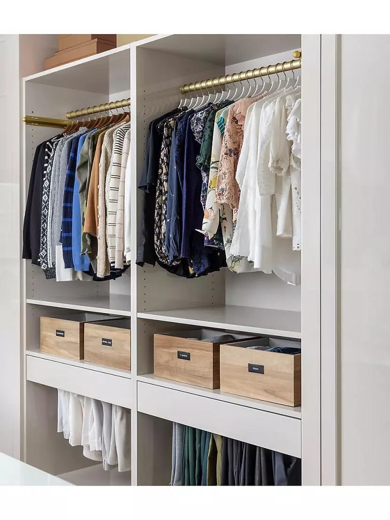 商品Neat Method|Closet, Bins, & Basket Lined Acacia Bin,价格¥349,第5张图片详细描述