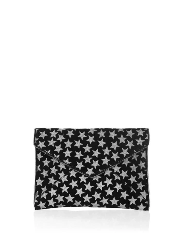 商品Rebecca Minkoff|Glitter Stars Leo Suede Clutch,价格¥285,第1张图片