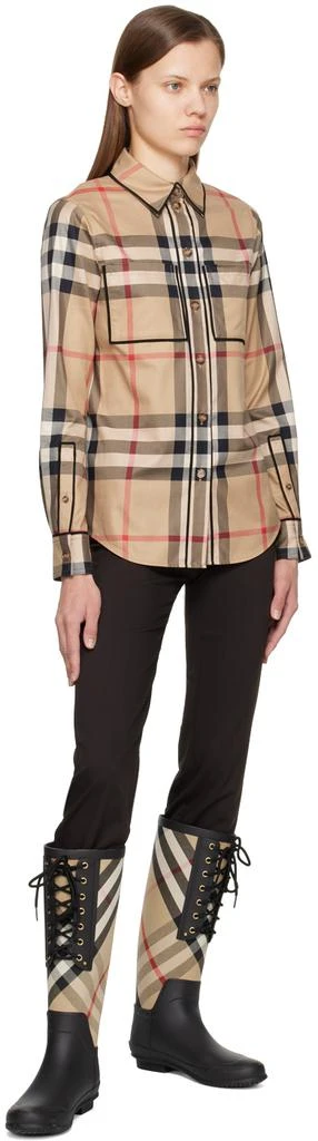 商品Burberry|驼色 Vintage Check 衬衫,价格¥9277,第4张图片详细描述