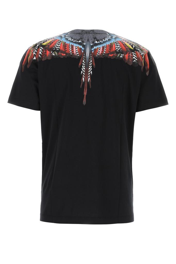 商品Marcelo Burlon|Black cotton t-shirt,价格¥1880,第1张图片