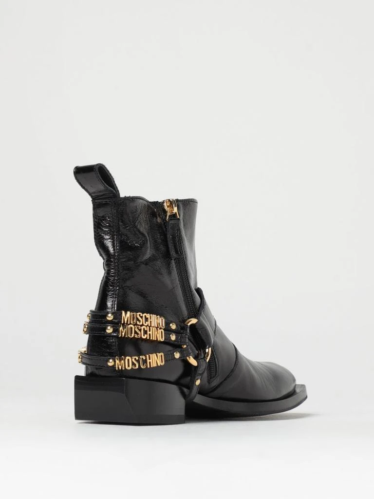 商品Moschino|Moschino Couture ankle boots in cracklè leather,价格¥5343,第3张图片详细描述