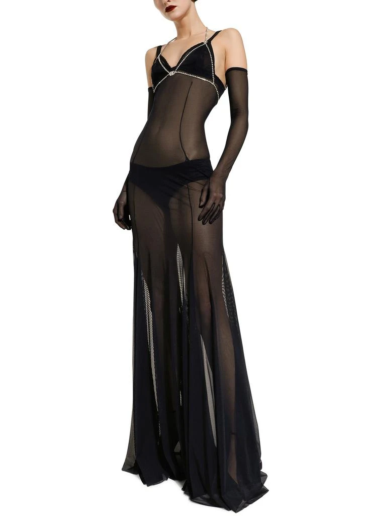 商品Dolce & Gabbana|带薄纱衬裙长款连衣裙,价格¥25322,第5张图片详细描述