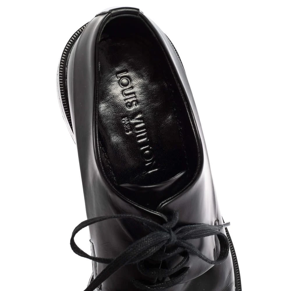 Louis Vuitton Black Leather Lace Up Derby Size 42 商品