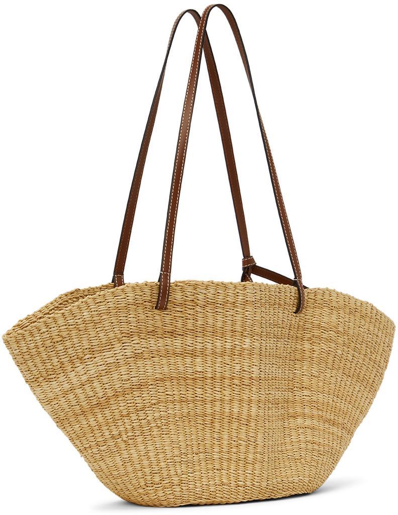 商品Loewe|Tan Shell Small Basket Tote,价格¥4721,第5张图片详细描述