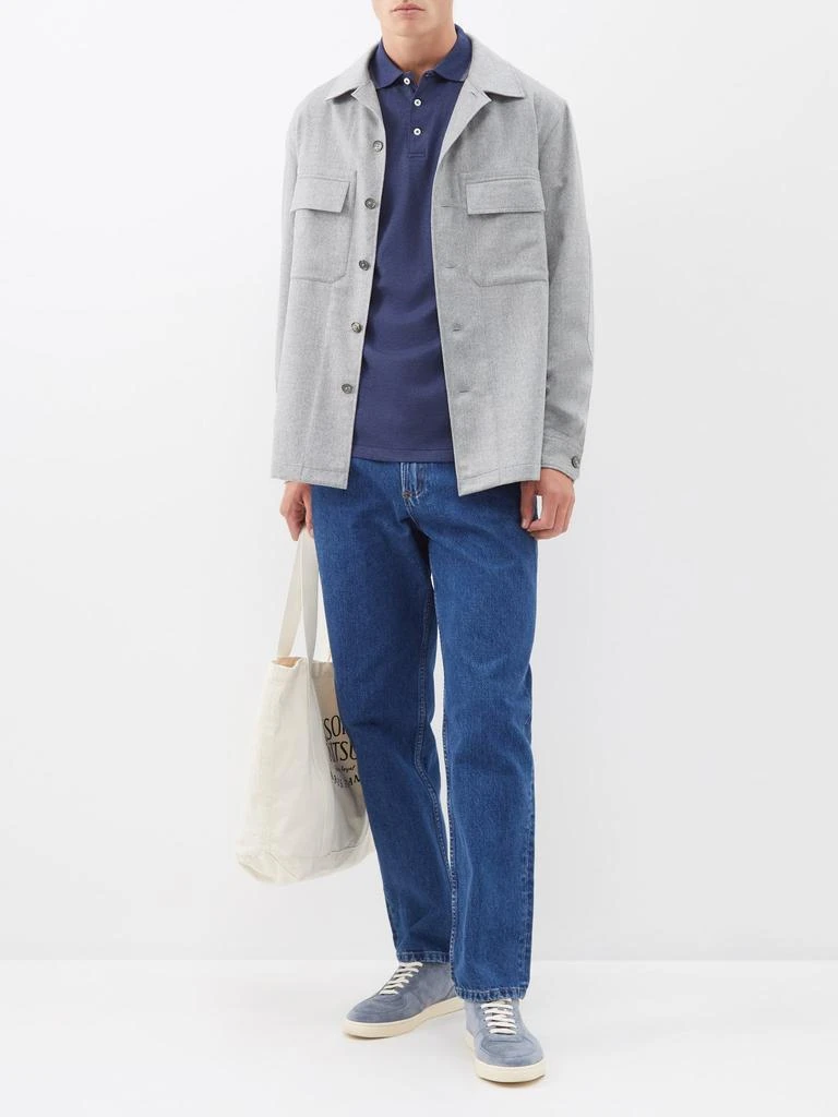 商品Ralph Lauren|Pima cotton long-sleeve polo shirt,价格¥388,第2张图片详细描述
