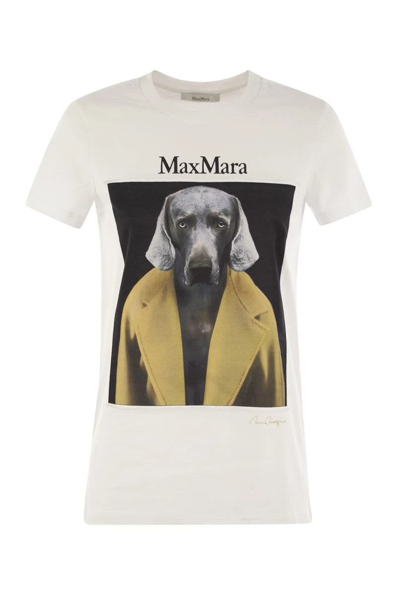 商品Max Mara|CIPRIA - Jersey T-shirt with print 2421946071600 014 014,价格¥1549,第1张图片