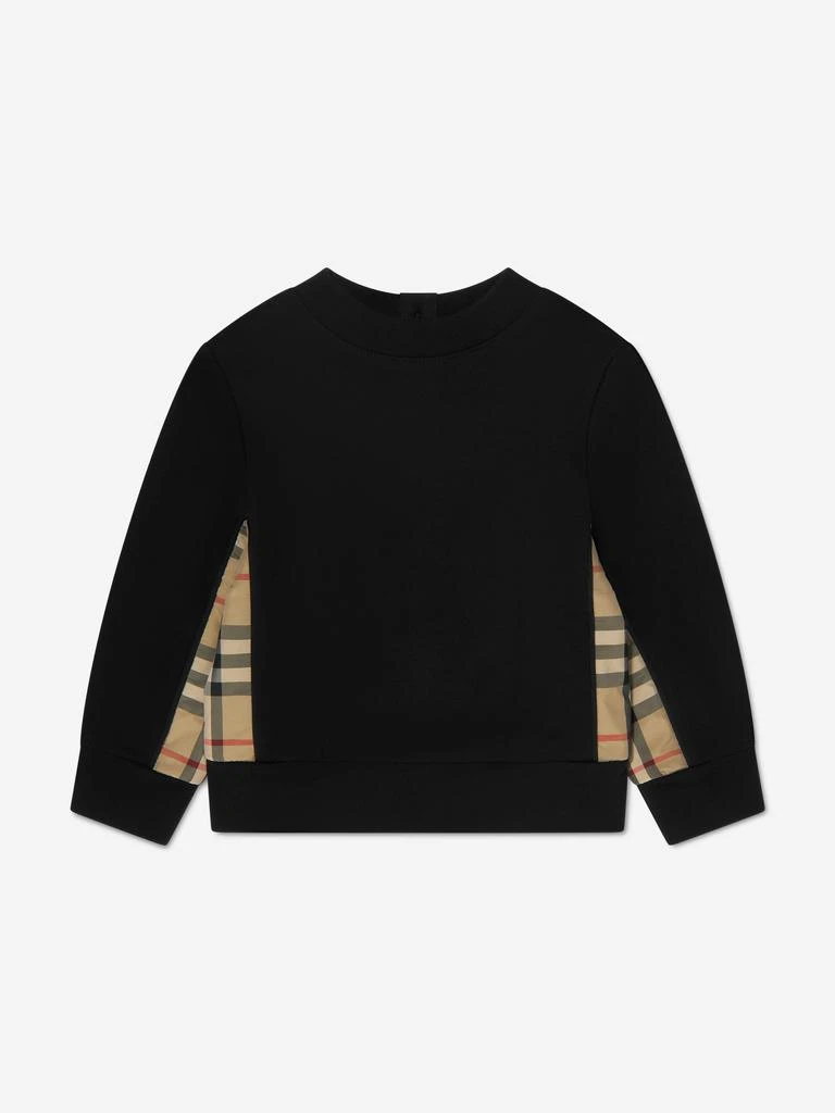 商品Burberry|Baby Girls Mini Nolen Sweatshirt In Black,价格¥2625,第1张图片