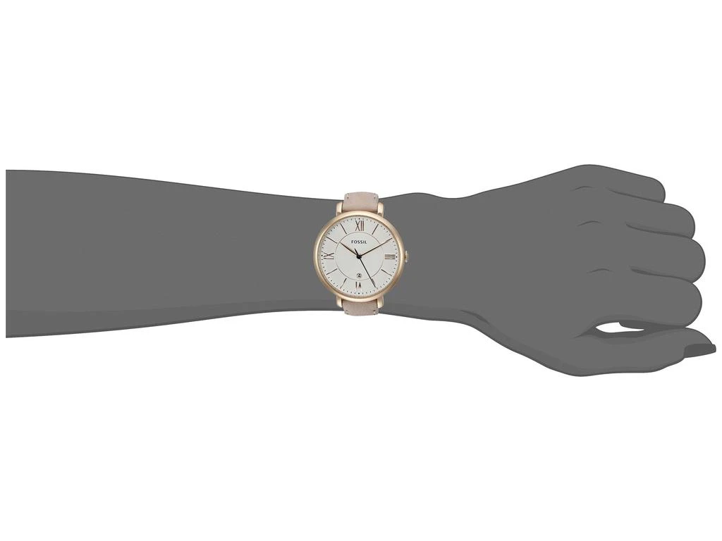 商品Fossil|Jacqueline Three-Hand Leather Watch,价格¥935,第3张图片详细描述