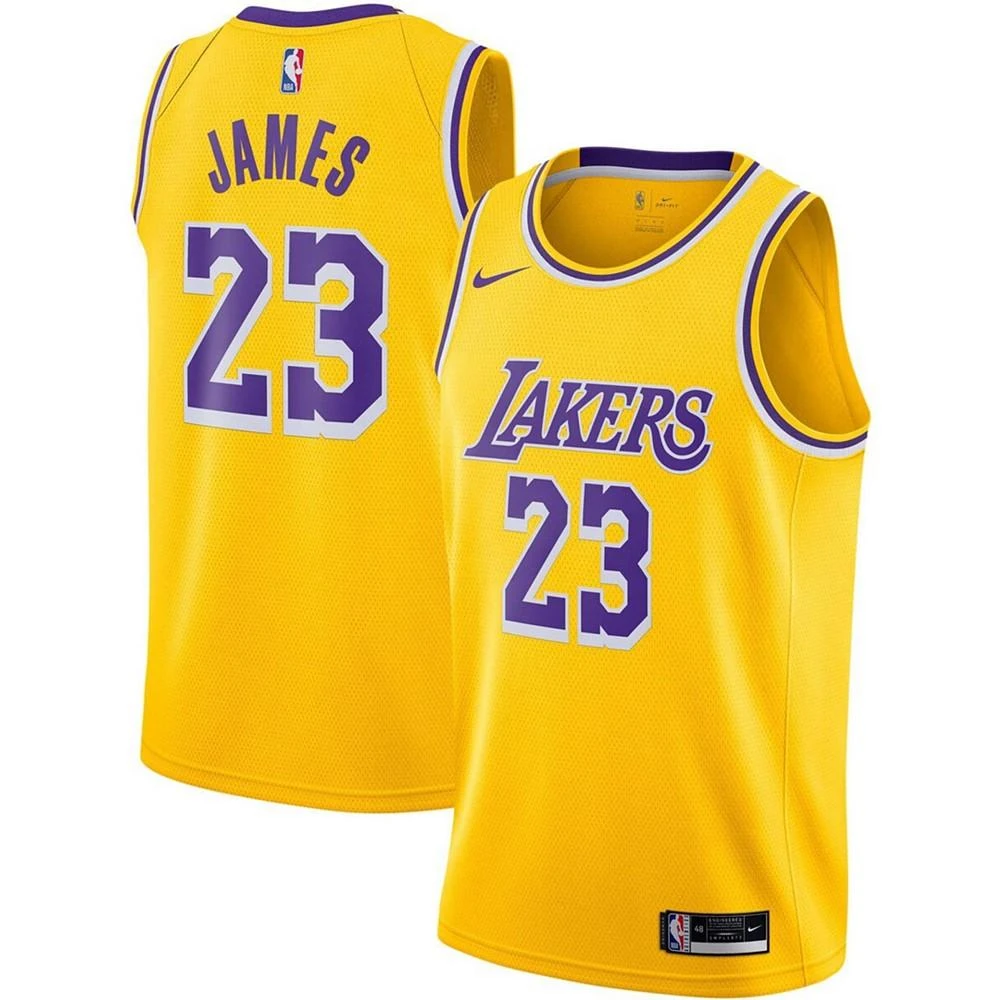 商品NIKE|Men's LeBron James Los Angeles Lakers 2020/21 Swingman Jersey - Icon Edition,价格¥613,第1张图片