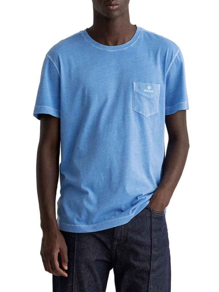 商品Gant|Gant Men's Blue Cotton T-Shirt,价格¥786,第1张图片