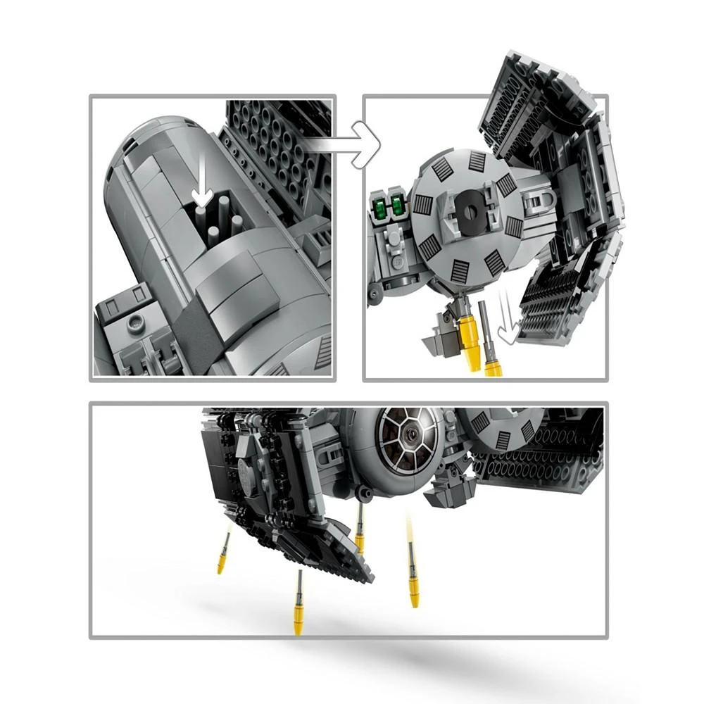 商品LEGO|Star Wars TIE Bomber 75347 Toy Building Set with Darth Vader, Vice Admiral Sloane, TIE Bomber Pilot and Gonk Droid Figures,价格¥411,第4张图片详细描述