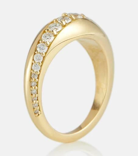 商品Melissa Kaye|Remi Small 18kt gold ring with diamonds,价格¥24881,第4张图片详细描述