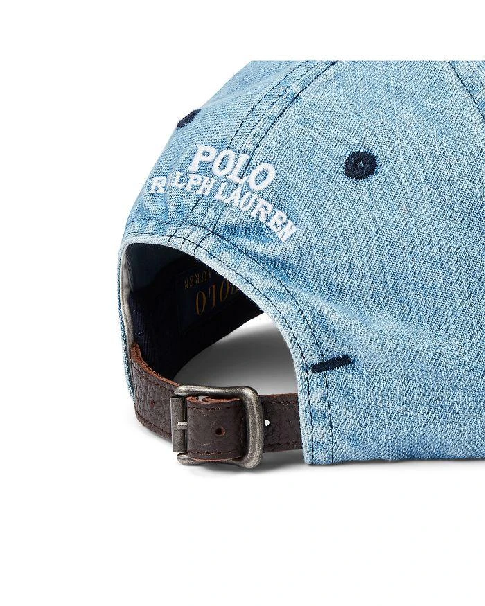 商品Ralph Lauren|Polo Bear Denim Ball Cap,价格¥592,第3张图片详细描述