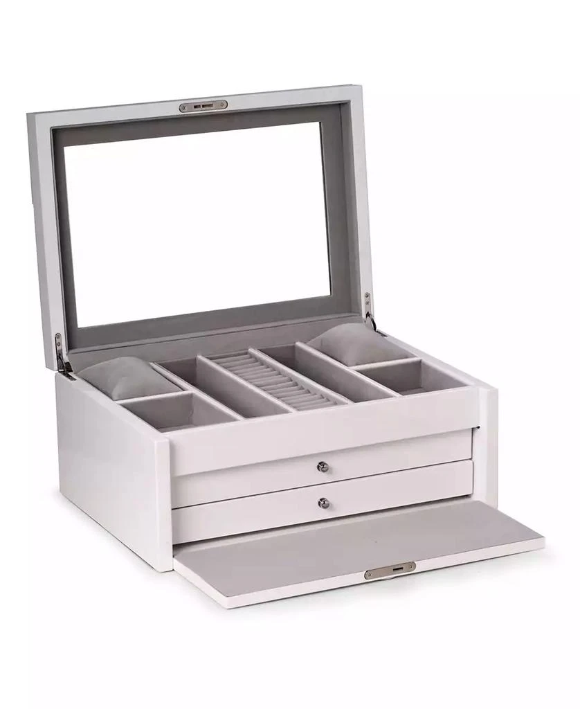 商品Bey-Berk|Lacquer Large Jewelry Chest with Multi-Compartment Storage,价格¥2291,第3张图片详细描述